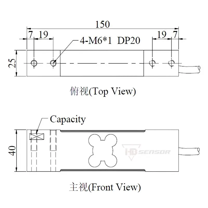 High Accuracy Low Capacity Single Point Load Cell For Weighing 