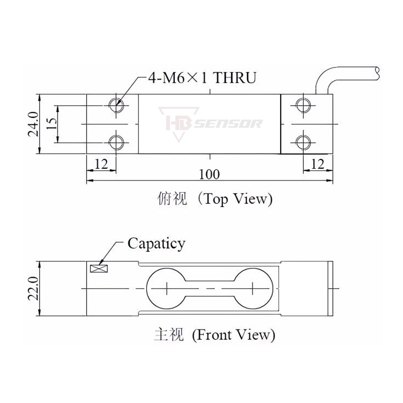 Single Point Types of Strain Gauge Load Cell for size