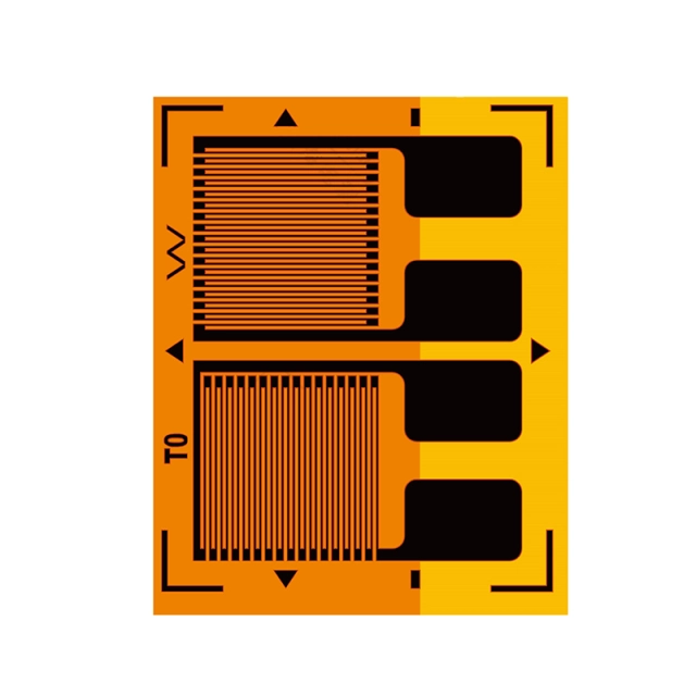 BB Types of Foil Resistance Rosettes Strain Gauge For High Applications Load Sensor size