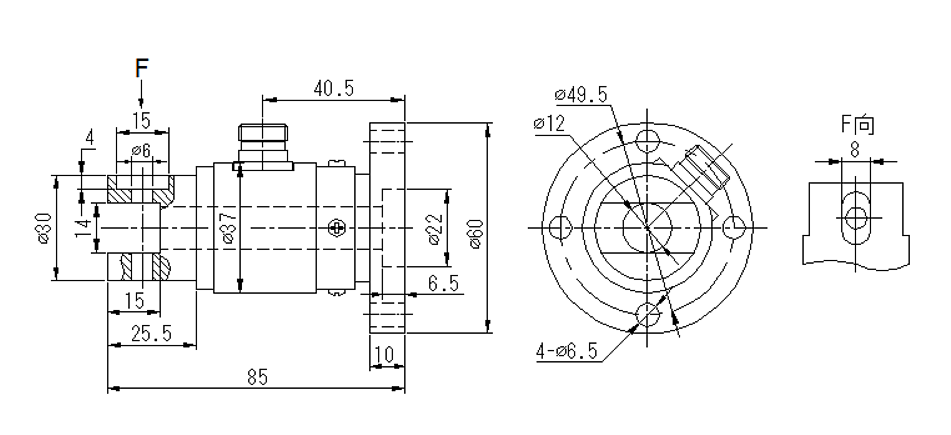 HAIBO SENSOR Static-Torque-Sensor-Dimensions