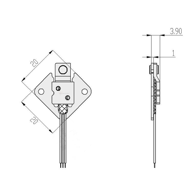 Micro Half Bridge Body Scales Load Cell For Smart Weighing Device for size