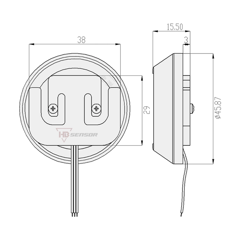 Micro Strain Gage Half Bridge Load Cell For Micro Weighing Scales for size
