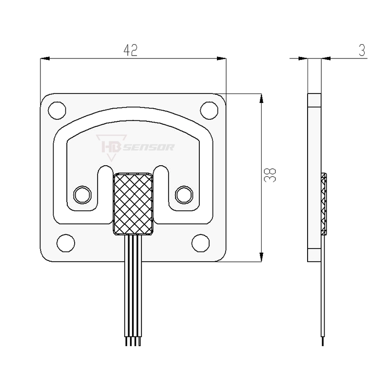 Mini Strain Gage Full Bridge Load Cell For bathroom scales for size 