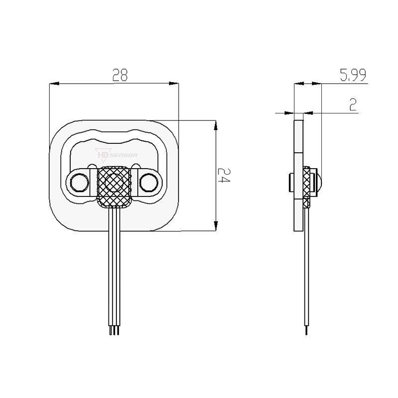 Mini Strain Gage Half Bridge Types Load Cells For Auto Pet Feeder for size