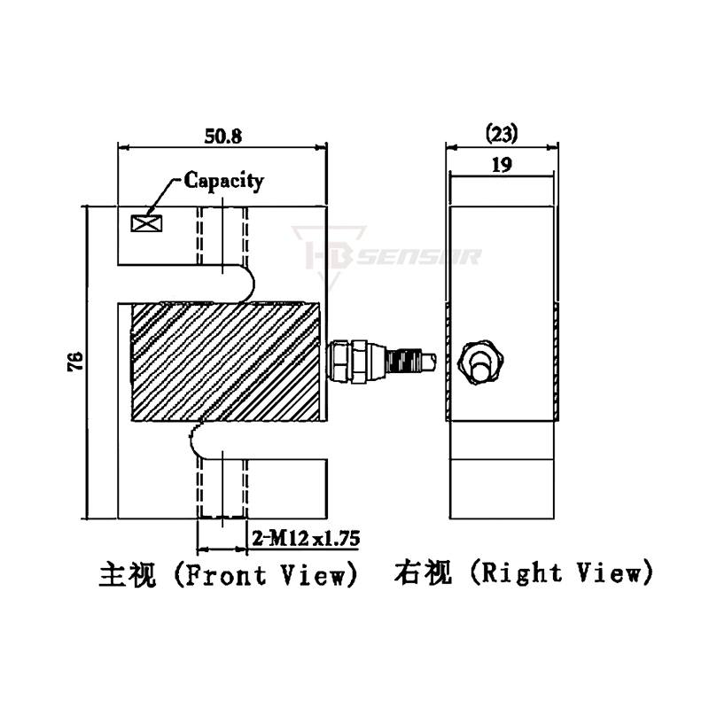 S Type Tension Strain Gauge Load Cell Applications for Crane Scales size