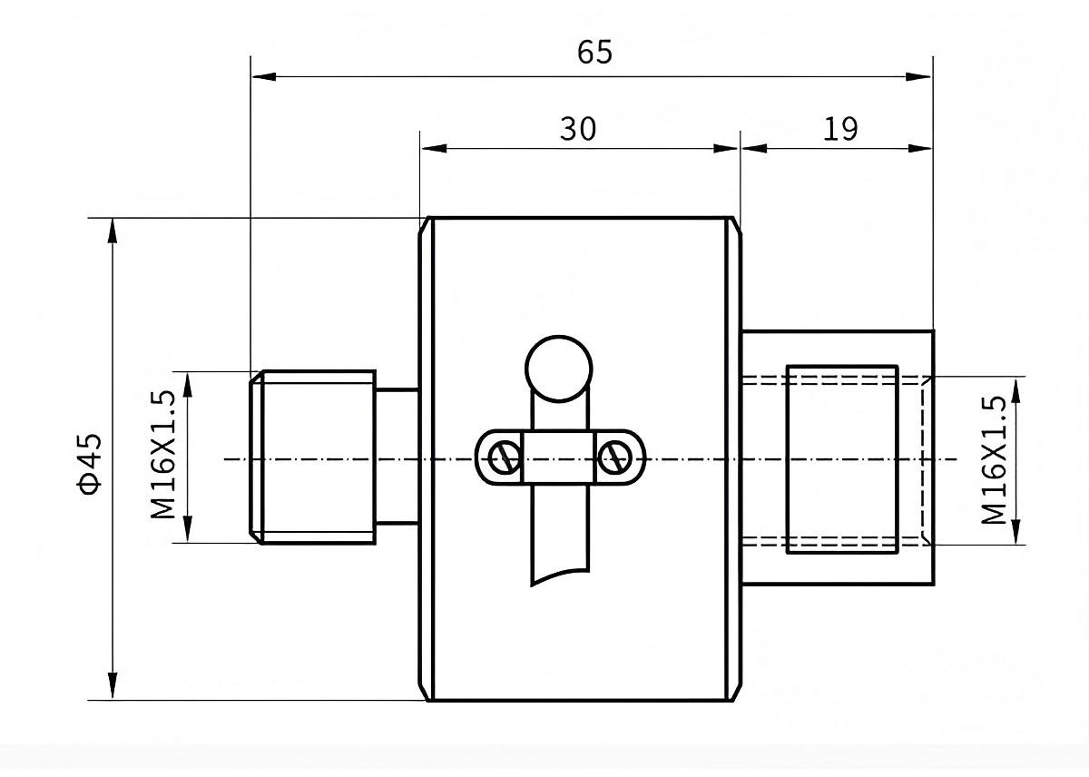 Stainless Steel S Type Tension Load Cell Force Sensor for Force Measurement for size 