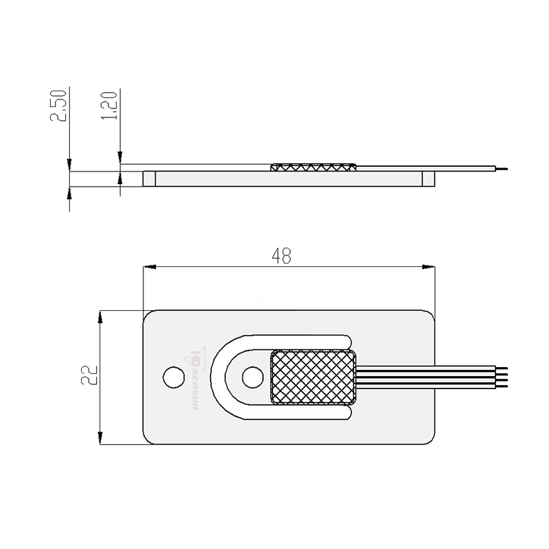lat Micro Strain Gage Full Bridge Load Cell For Smart Luggage Scales for size