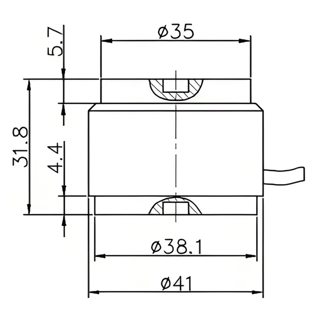 Small-Capacity Static Torque Sensor size