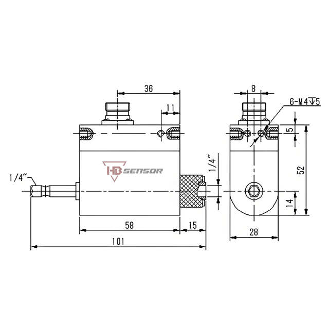 High-Precision Hex-Drive Rotary Torque Sensor for Robotics 