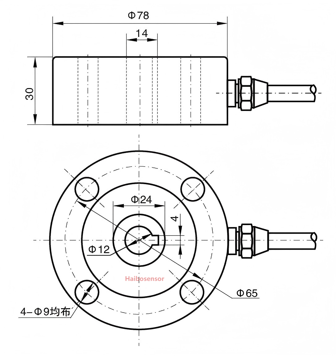 
HBTLS2004D-Compression-Load-Cell-Force-Sensor-Types-For-Tension-Testing-Size