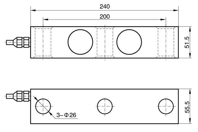 HBTLS816E Bridge Weighing Scales Load Cell Sensor for Vehicle Wheels and Axles.