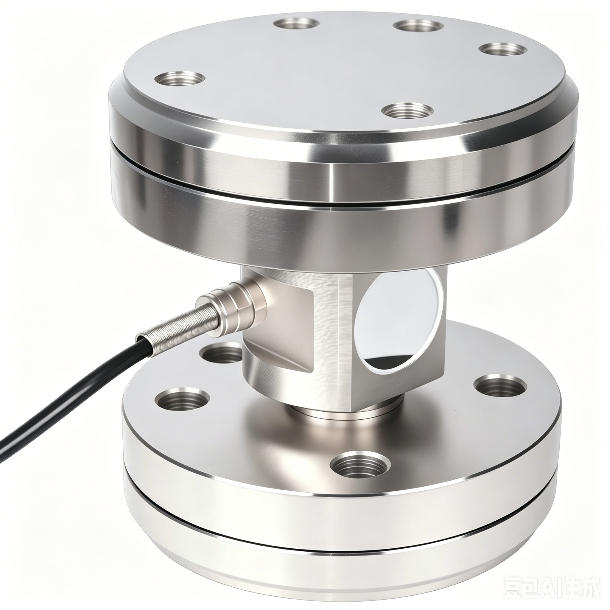 10T Flange Column Load Cell HB3-D01 Industrial Force Measuring Sensor 1-1